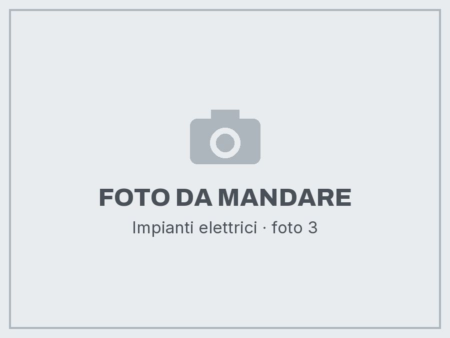 Impianti elettrici: foto da mandare